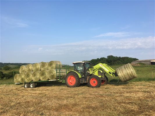 tractor bales